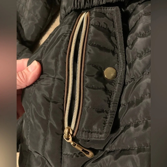 Super Nova Hooded Black Quilted Mid-length Winter Coat - Picture 6 of 10